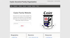 Desktop Screenshot of cazier.org
