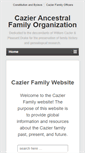Mobile Screenshot of cazier.org